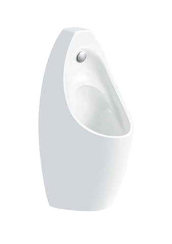 Wall Hung Urinal with Sensor Flush Plate- Gloss White