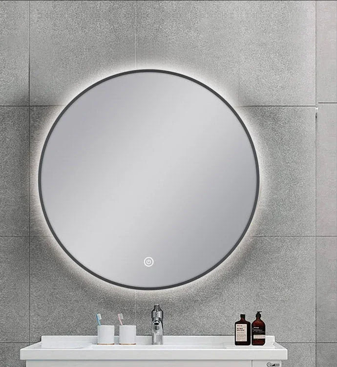 Round Framed LED Mirror with Demister - Frame
