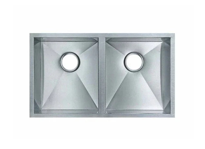 Builder Range Double Bowls Kitchen Sink Undermount/Top mount/Flush mount 760x450mm