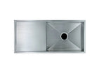 Single Bowl with Drainer Topmount/Undermount Kitchen Sink 960x450mm - Various Colours