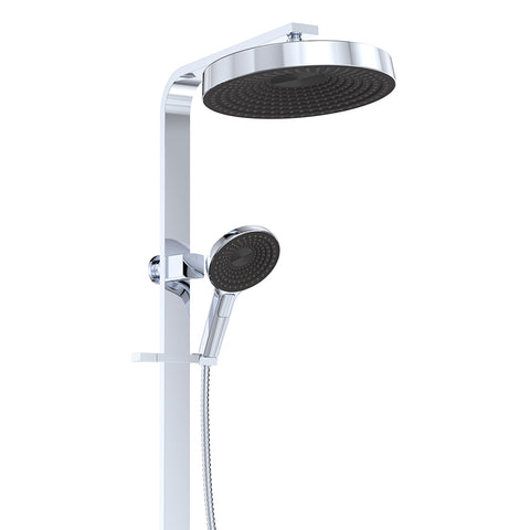 Deluxe Rain Round Dual Shower Rail - Various Colours
