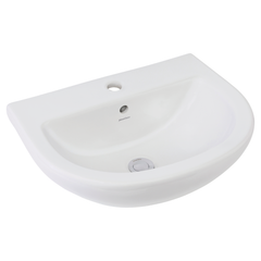 Vola Gloss White Wall Hung Ceramic Basin 550x440mm