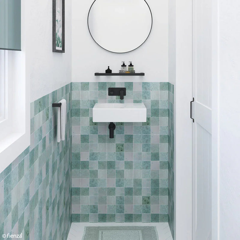 Utopia Gloss White Wall Hung Ceramic Basin 600x425mm - Left Hand / Right Hand