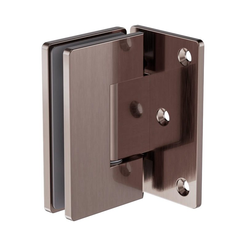 10mm Shower Screen Door Hinge (Wall to Glass) - Brushed Bronze