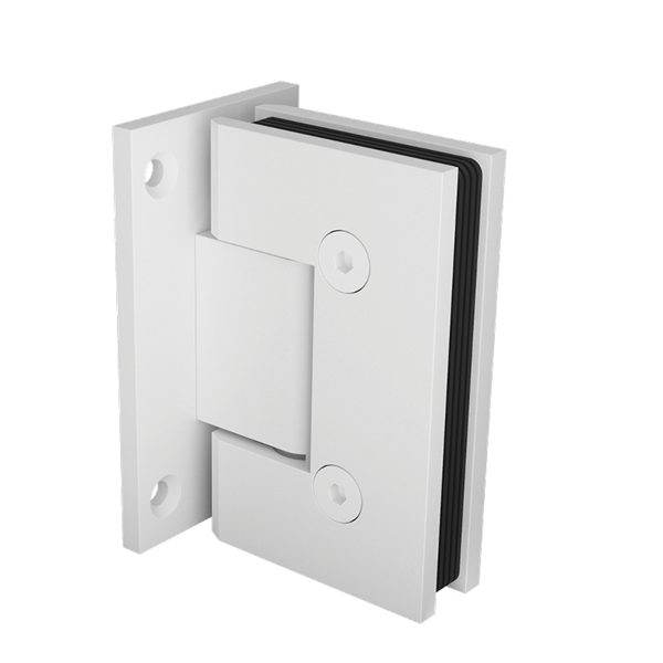 10mm Shower Screen Door Hinge (Wall to Glass) - Matt White