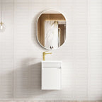 BV36WH Compact Fluted Wall Hung Ensuite Vanity 410x260mm - Various Colours