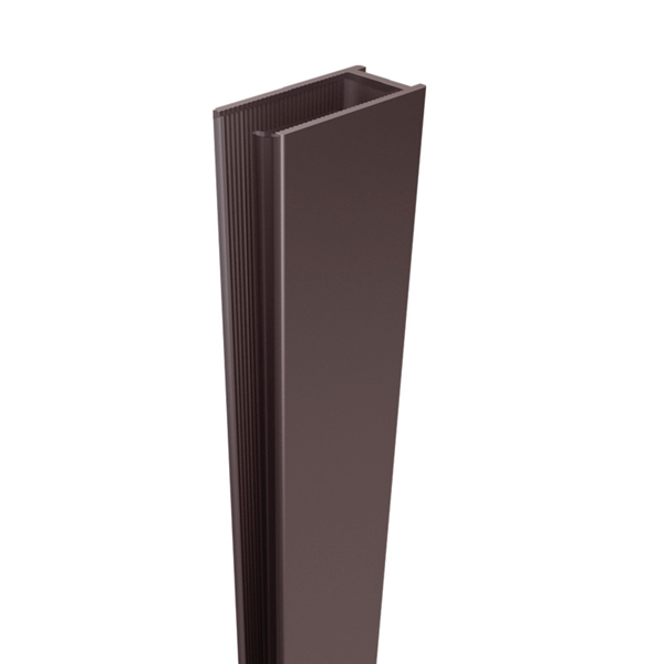 10mm Wall Channel (2100mm high) - Brushed Bronze